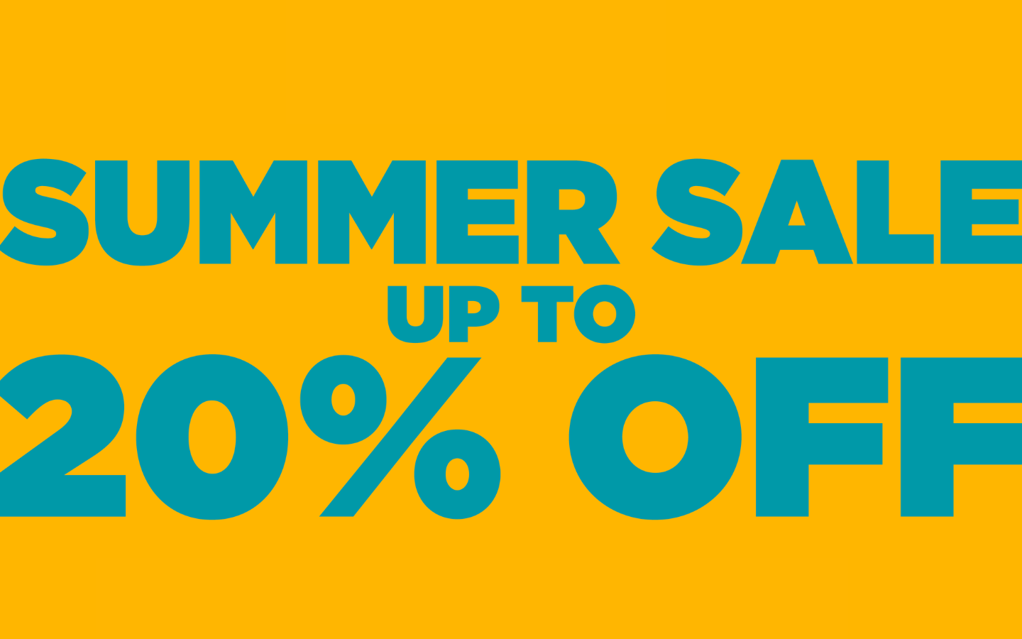 Summer sale up to 20% off